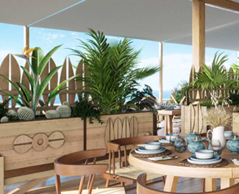 Sea side restaurant