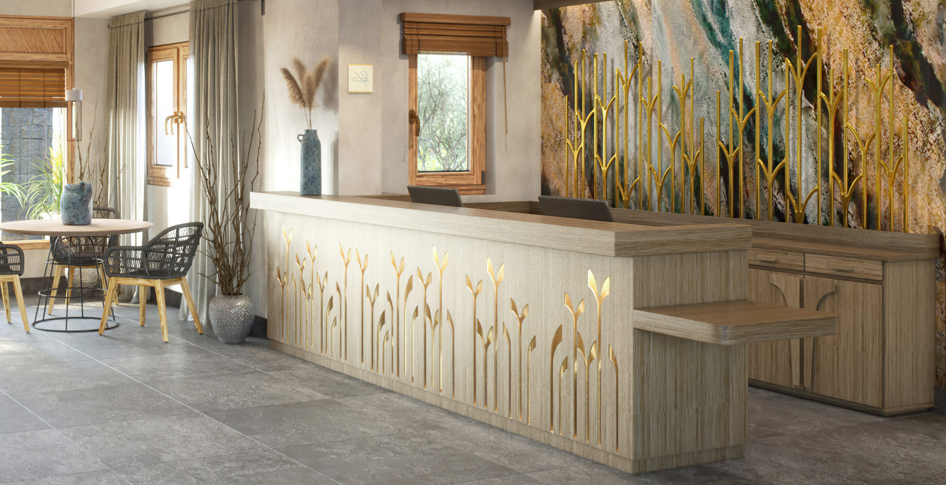 "Sea Breeze" reception front desk