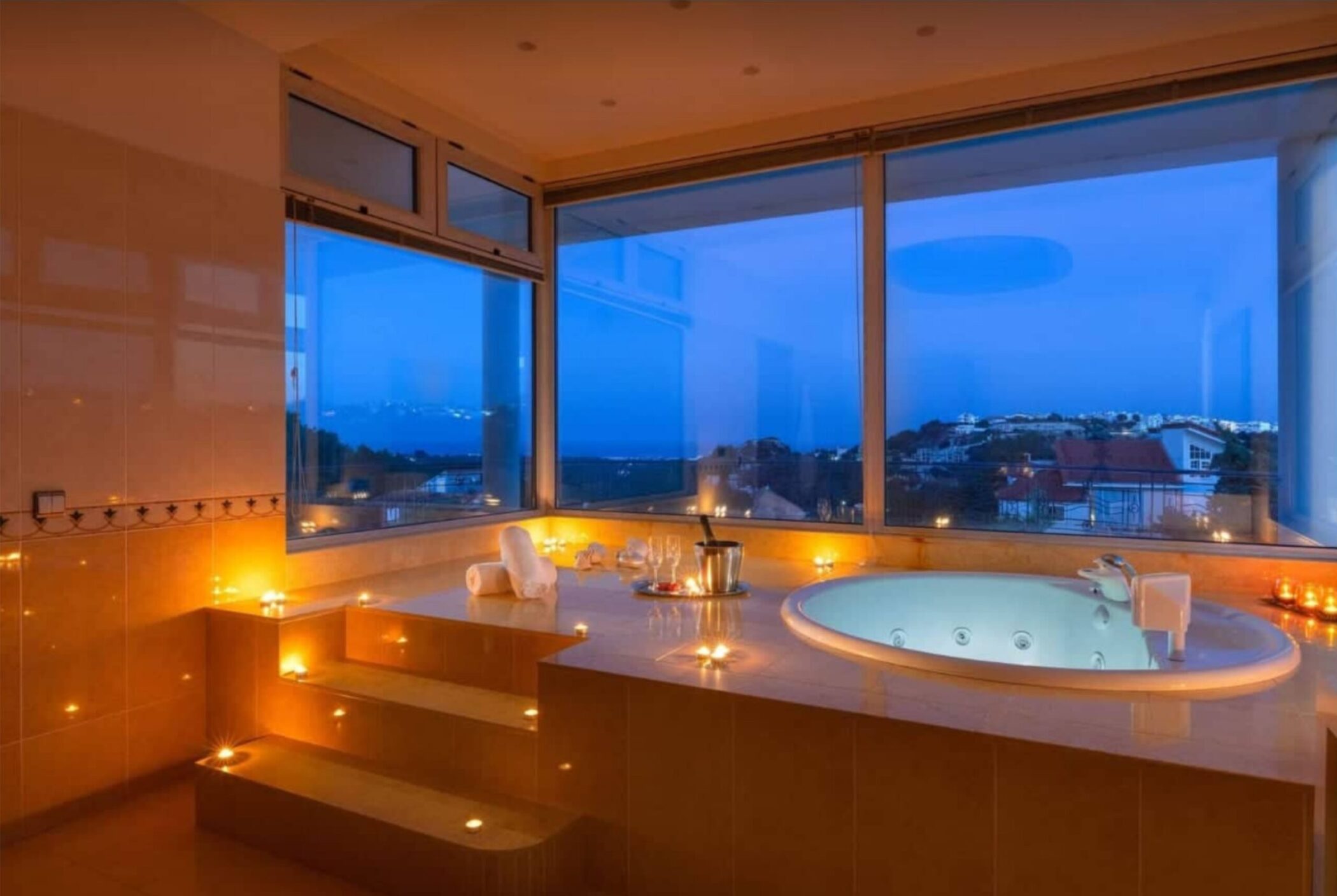 hot tub with a view