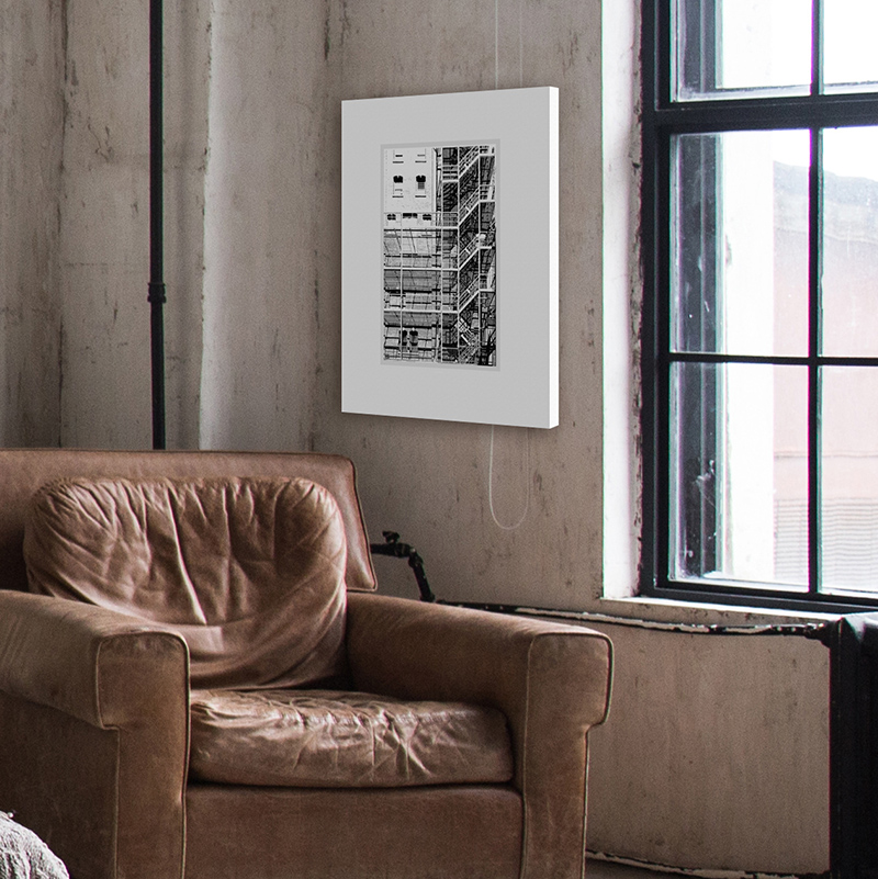 Visual Art - stairs of NYC - canvas