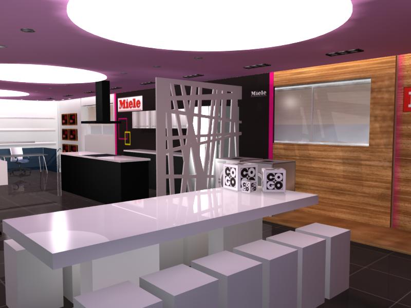Multi-room demonstration of electric kitchens
