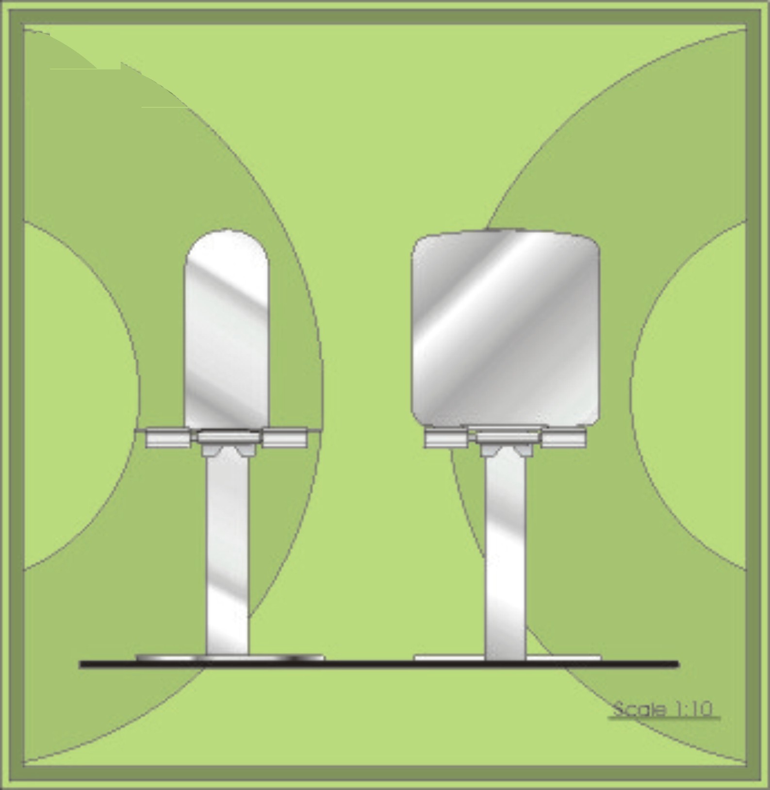 "Stick" folding chair