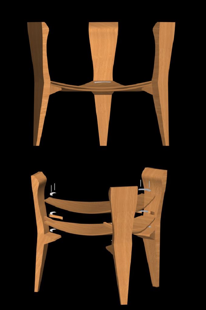 "3 Entrance" chair design