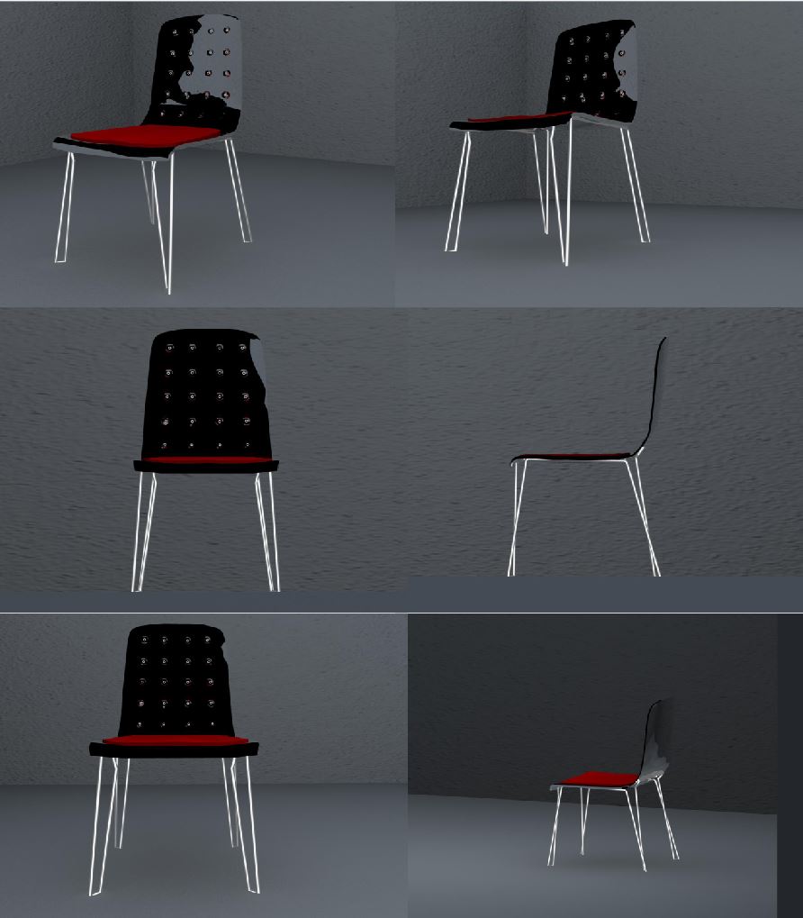 "Tab" chair design