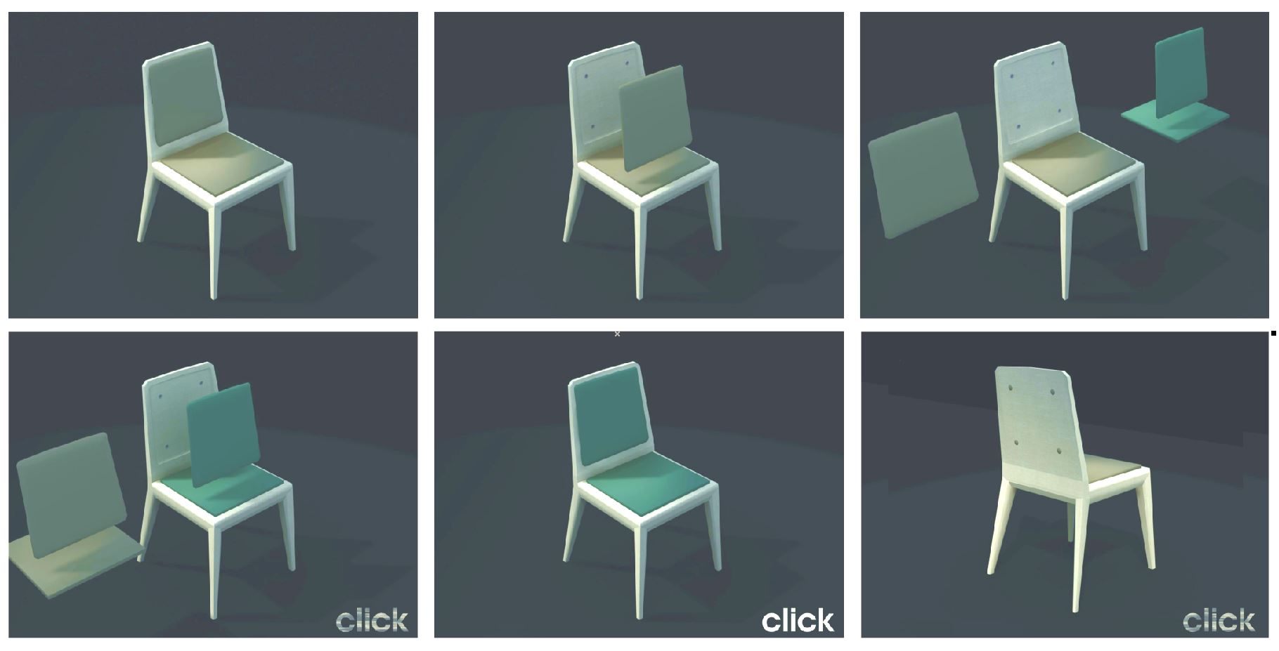 "Click" chair design