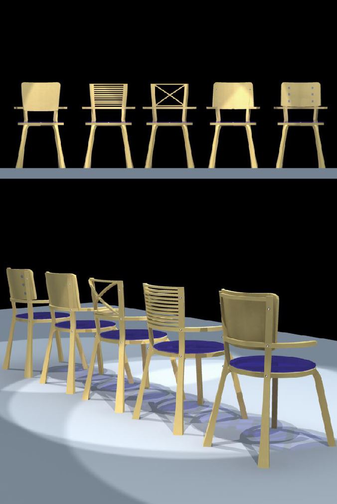 "Como" chairs sketch
