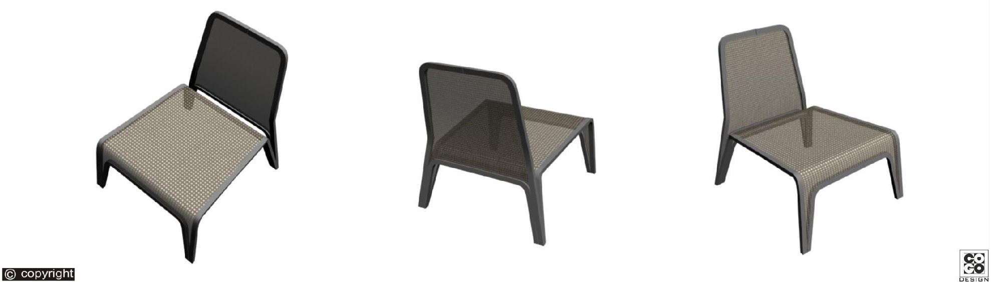 "V" chair design
