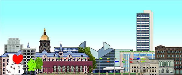 Visual Art - "South Bend Indiana" - mural