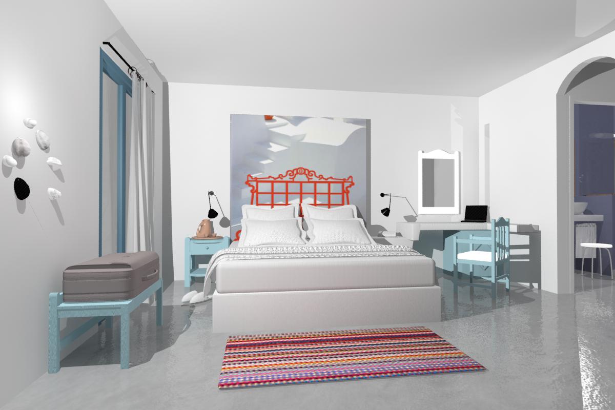 Bedroom draft 3d