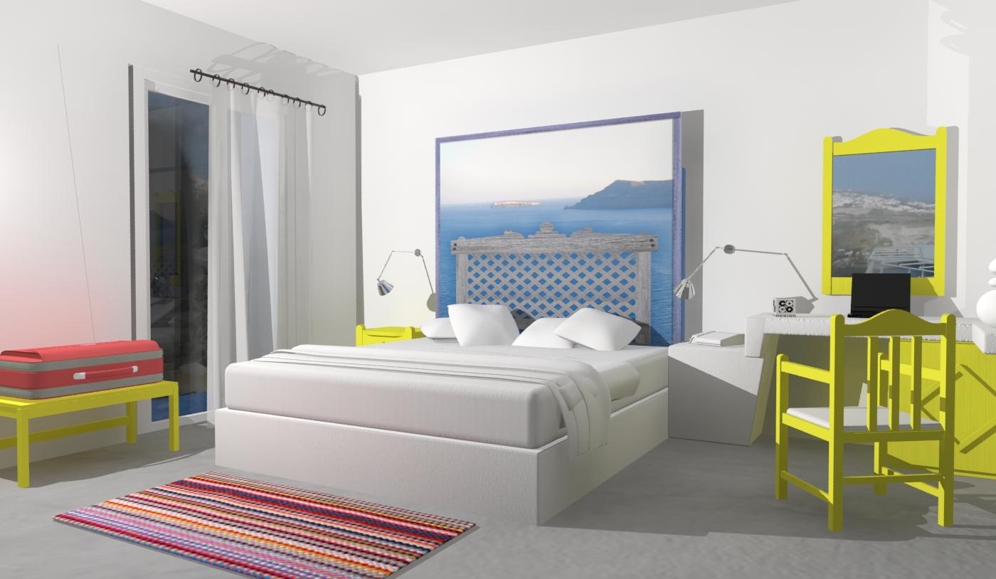 Bedroom draft 3d