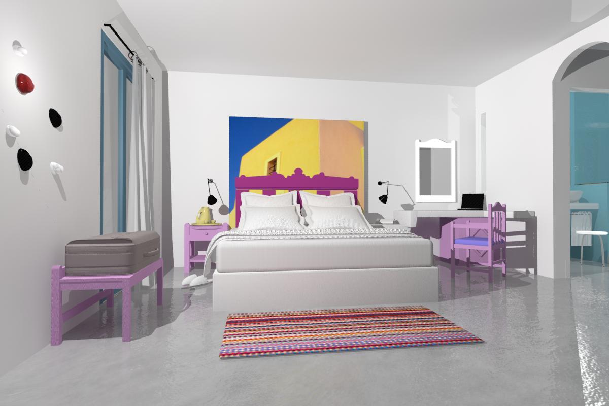Bedroom draft 3d
