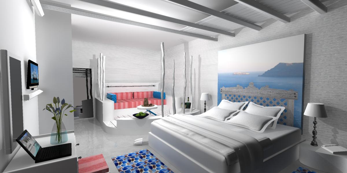 Bedroom draft 3d