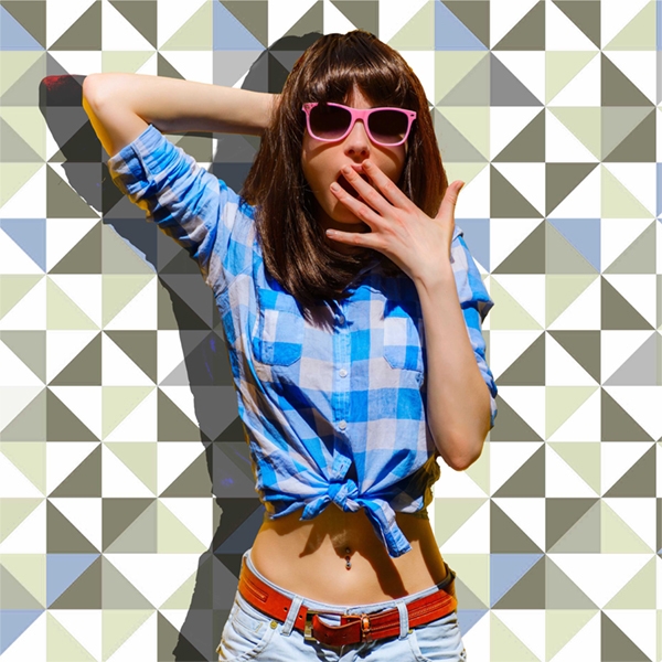 Visual art "Triangles" mural