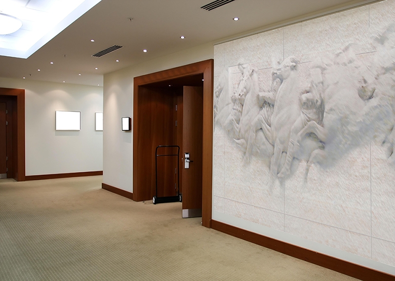 Visual art "Horses attack" mural