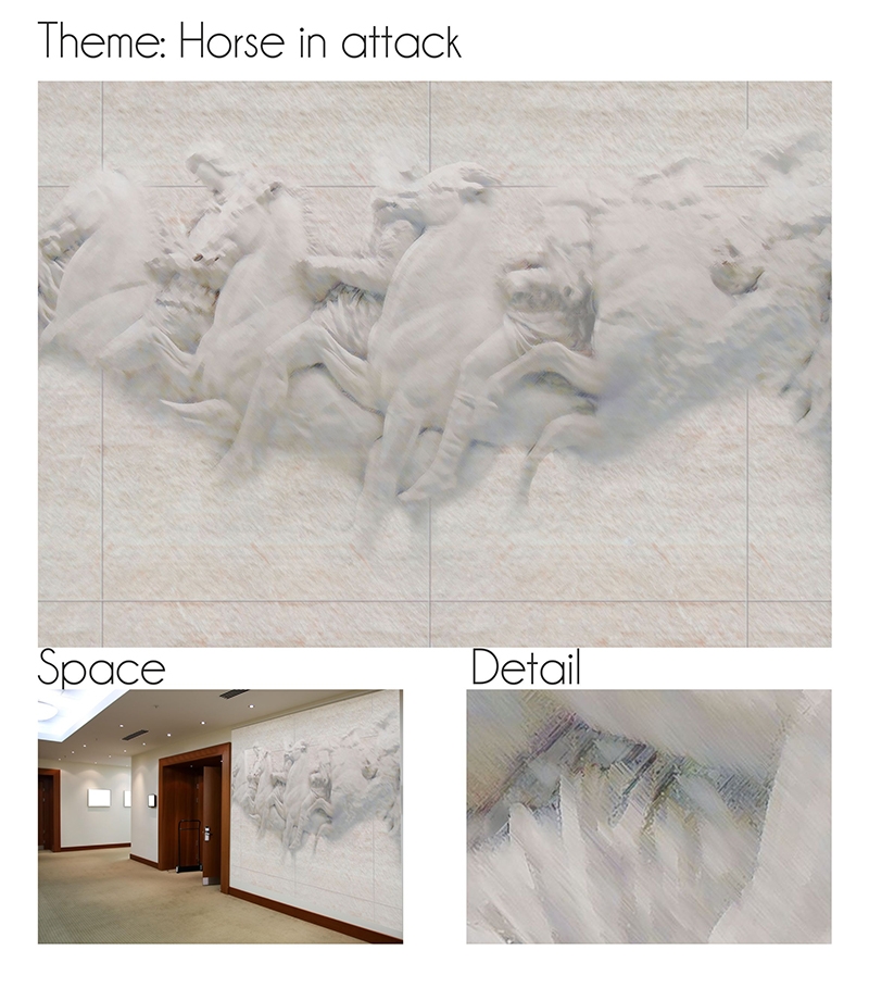 Visual Art - "Horse in attack" - Mural.