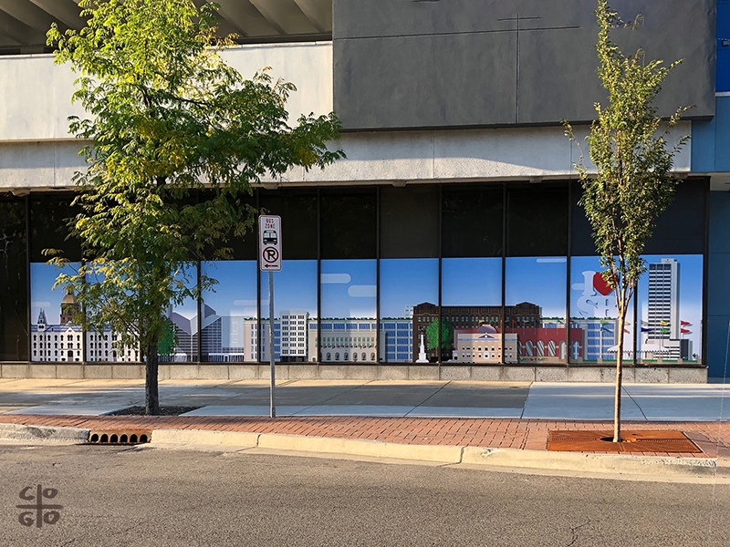Visual Art - "South Bend - Liberty tower" - mural