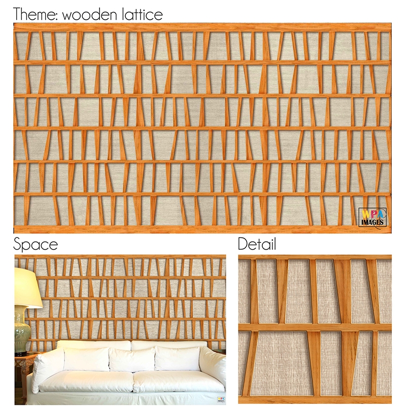 Visual Art - "Wooden lattice" - Mural.