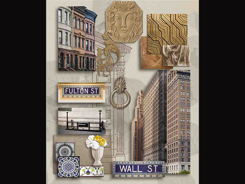 Visual Art - Fulton street - mood board - canvas