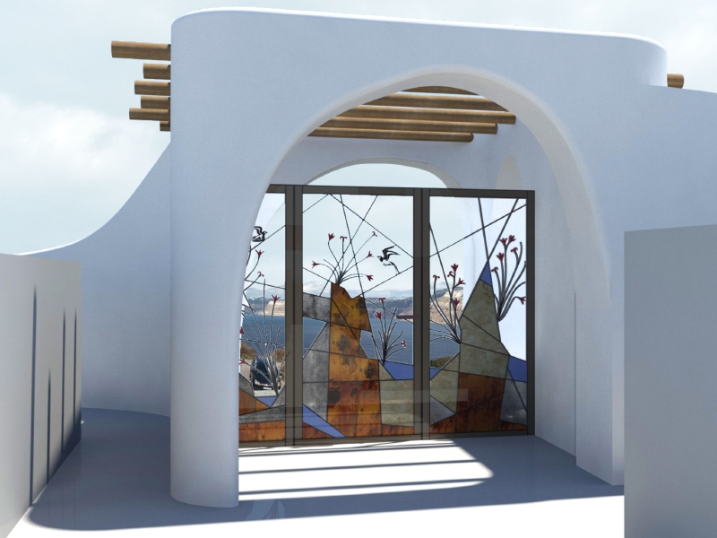 "Acro Blue" suites - Entrance - Architectural Design