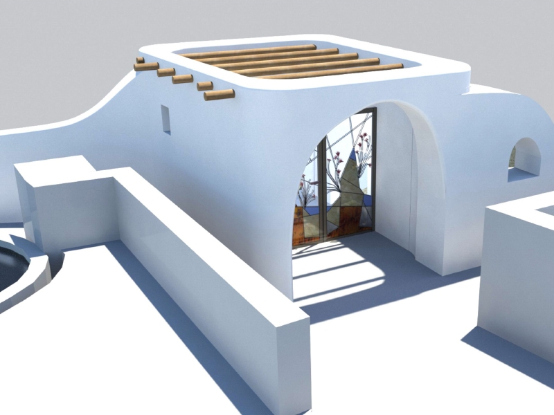 "Acro Blue" suites - Entrance - Architectural Design